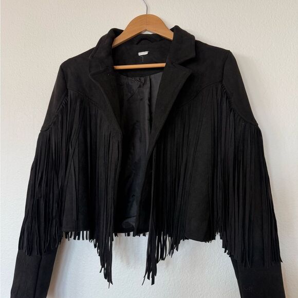 Western Black fringe jacket - Picture 10 of 11